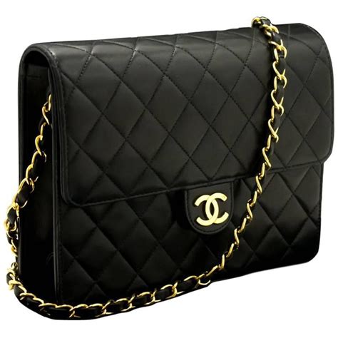 chanel lamb skin with chain shoulder bag|Clutch with chain .